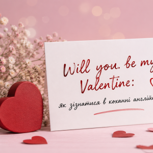 Will you be my Valentine: як зізнатися в коханні англійською?